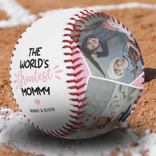The World's Greatest Mommy 4 Photo Baseball (Creator Uploaded)