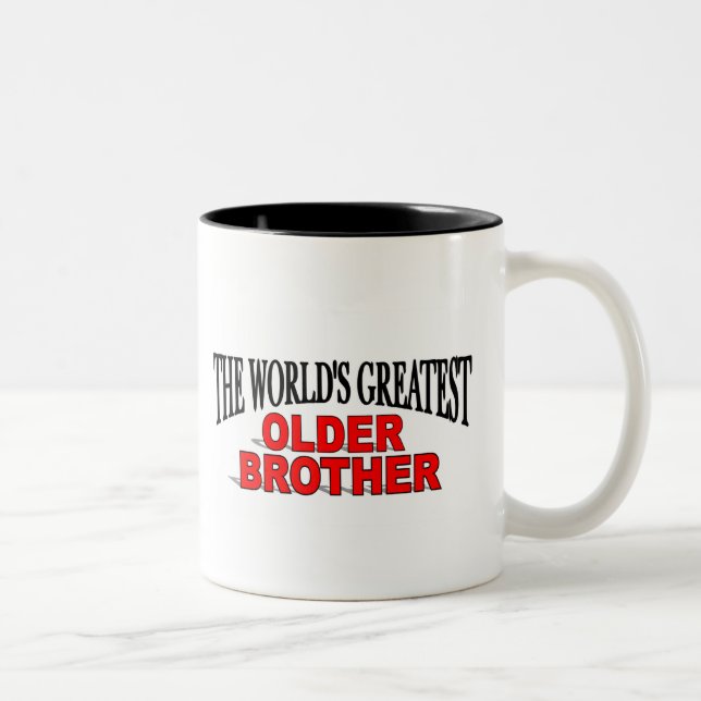 The World's Greatest Older Brother Two-Tone Coffee Mug (Right)