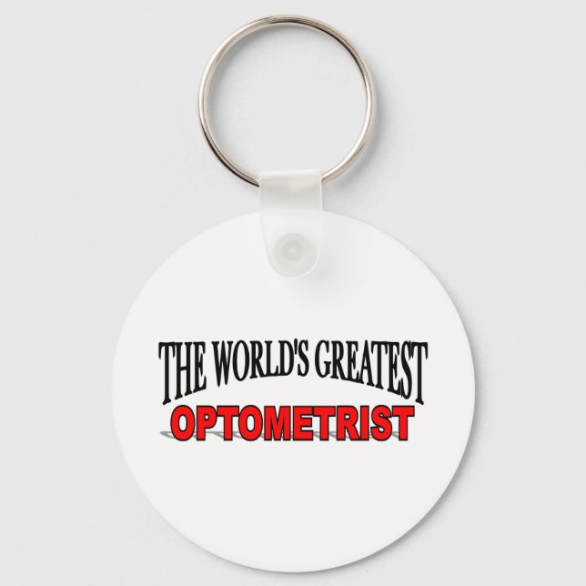 The World's Greatest Optometrist Keychain (Front)