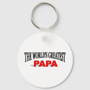 The World's Greatest Papa Keychain