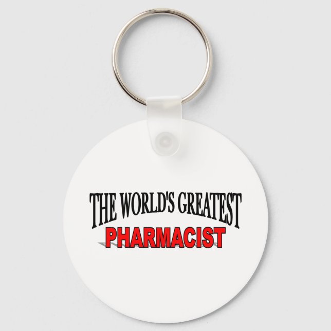 The World's Greatest Pharmacist Keychain (Front)