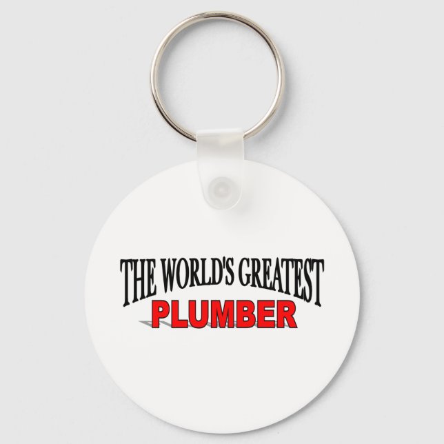 The World's Greatest Plumber Keychain (Front)