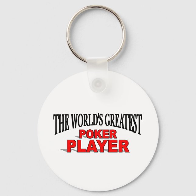 The World's Greatest Poker Player Keychain (Front)
