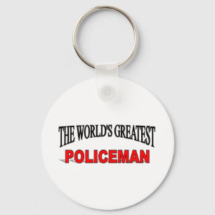 The World's Greatest Policeman Keychain