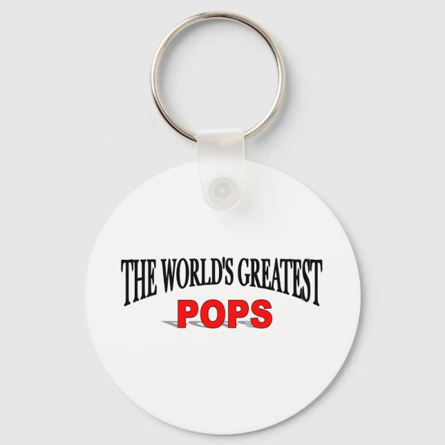 The World's Greatest Pops Keychain (Front)