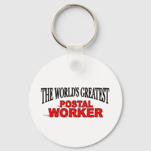 The World's Greatest Postal Worker Keychain