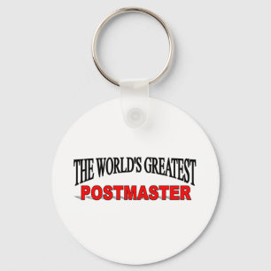 The World's Greatest Postmaster Keychain