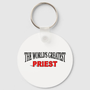 The World's Greatest Priest Keychain