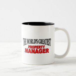 The World's Greatest Property Manager Two-Tone Coffee Mug