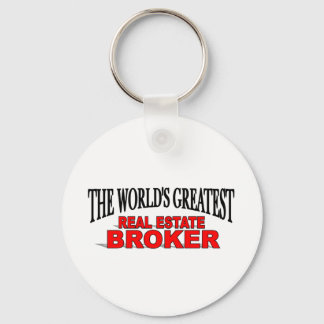 The World's Greatest Real Estate Broker Keychain