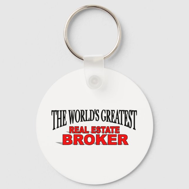 The World's Greatest Real Estate Broker Keychain (Front)