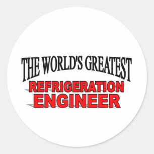 The World's Greatest Refrigeration Engineer Classic Round Sticker