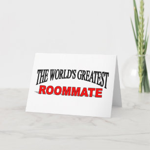 The World's Greatest Roommate Card