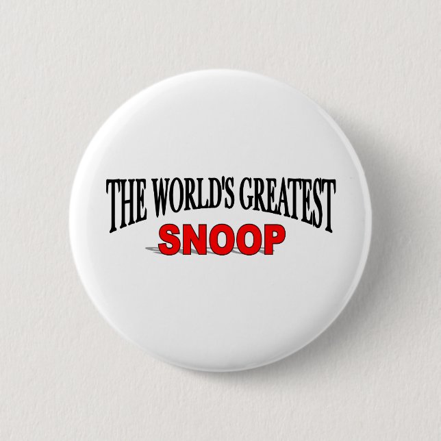 The World's Greatest Snoop 2 Inch Round Button (Front)
