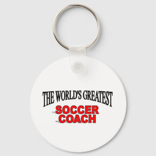 The World's Greatest Soccer Coach Keychain