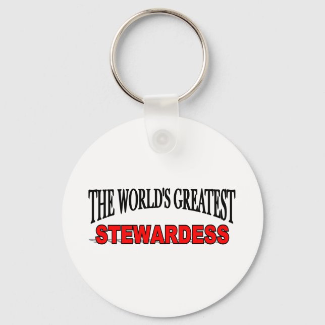 The World's Greatest Stewardess Keychain (Front)