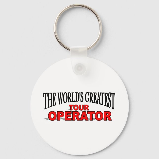 The World's Greatest Tour Operator Keychain (Front)
