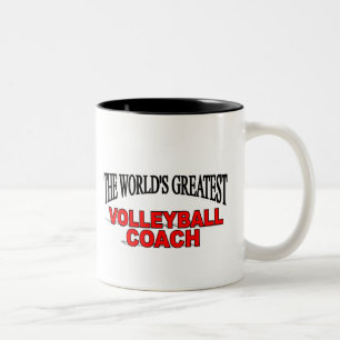 The World's Greatest Volleyball Coach Two-Tone Coffee Mug