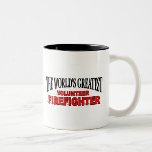 The World's Greatest Volunteer Firefighter Two-Tone Coffee Mug