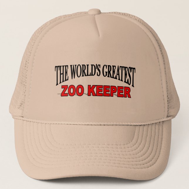 The World's Greatest Zoo Keeper Trucker Hat (Front)