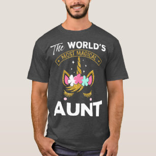 The Worlds Most Magical Aunt Gifts Unicorn T-Shirt