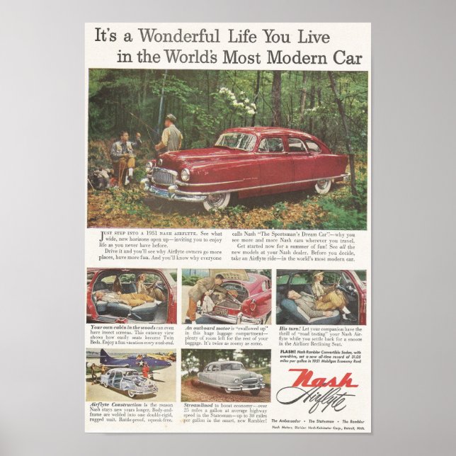 The World's Most Modern Car Poster (Front)