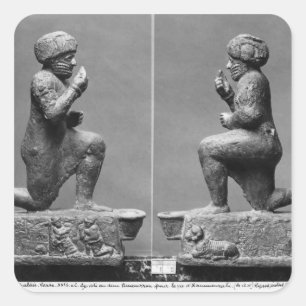 The worshipper from Larsa, also known as King Square Sticker