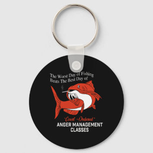 The Worst Day Of Fishing Beats The Best Day Of Cou Keychain