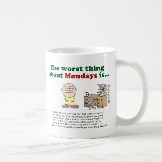The worst thing about Mondays is... Mug (Right)