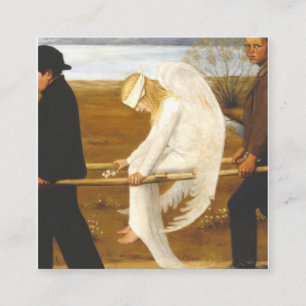 The Wounded Angel By Hugo Simberg 1903 Square Business Card
