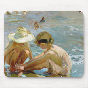 The wounded foot painting by Joaquin Sorolla Mouse Pad
