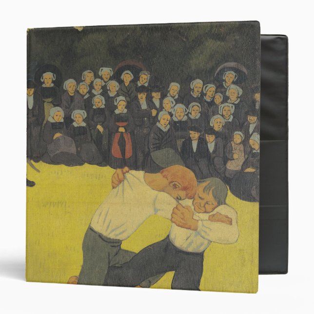 The Wrestling Bretons, c.1893 Binder (Front/Inside)