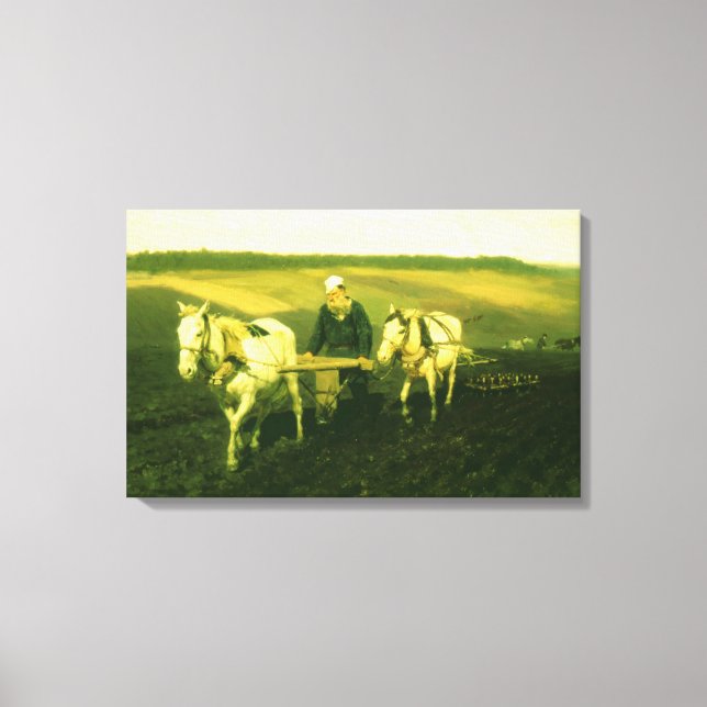 The writer Lev Nikolaevich Tolstoy Canvas Print (Front)
