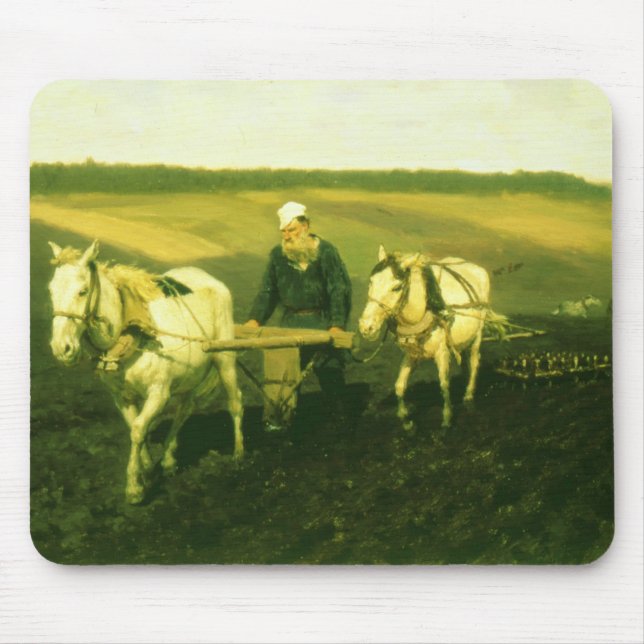 The writer Lev Nikolaevich Tolstoy Mouse Pad (Front)