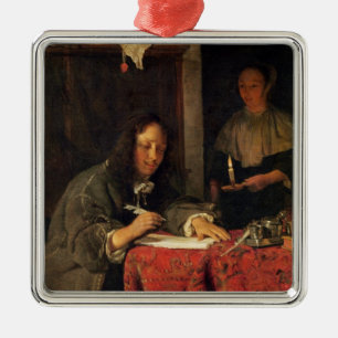 The Writer Metal Ornament