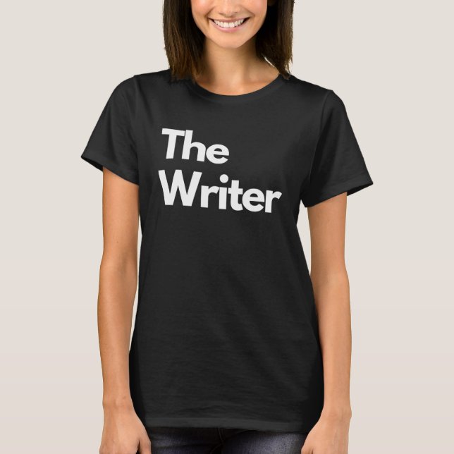 The Writer   minimalist titles T-Shirt (Front)