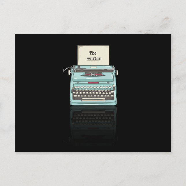 The Writer Postcard (Front)