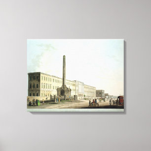 The Writers' Buildings, Calcutta, plate 30 from 'O Canvas Print