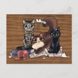 The Writer's Cats Postcard