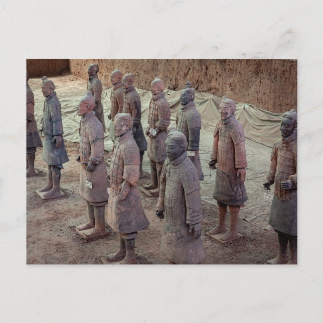The Xian Terracotta Army in China Postcard (Front)