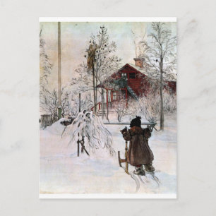 The Yard and Wash-House, Carl Larsson Postcard