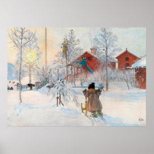 The Yard and Washhouse, 1895 by Carl Larsson Poster