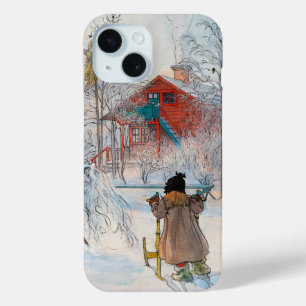 The Yard and Washhouse by Carl Larsson iPhone 15 Case