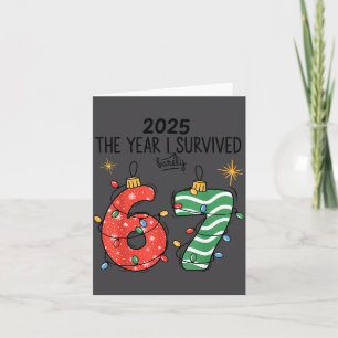 The Year I Barely Survived Christmas 2025 Six Seve Card