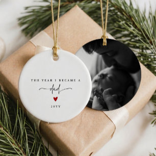 The Year I Became a Dad Christmas Ornament