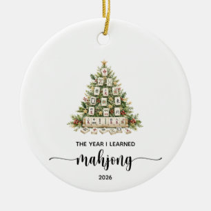 The Year I Learned Mahjong Christmas Ornament
