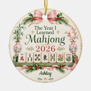 The Year I Learned Mahjong Ornament Gift for Her