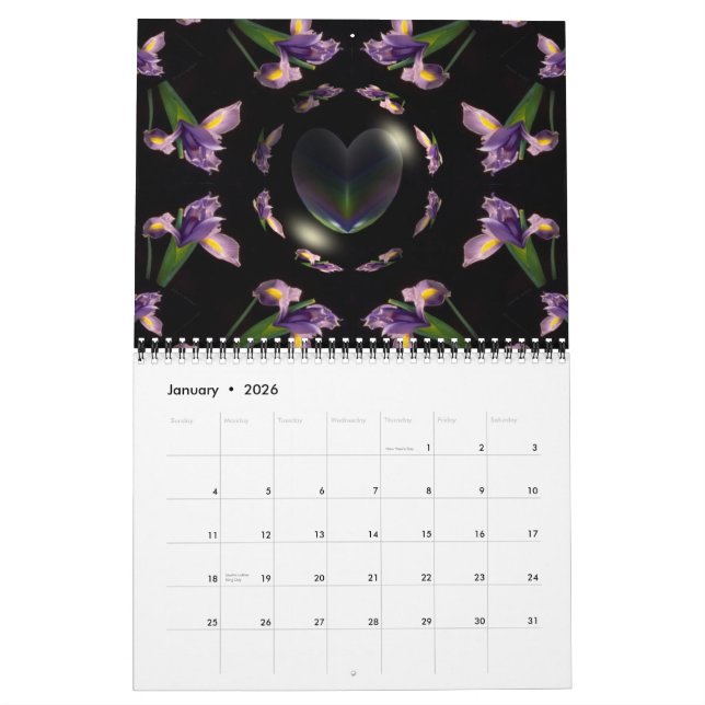 The Year In Hearts And Flowers calendar (Jan 2026)