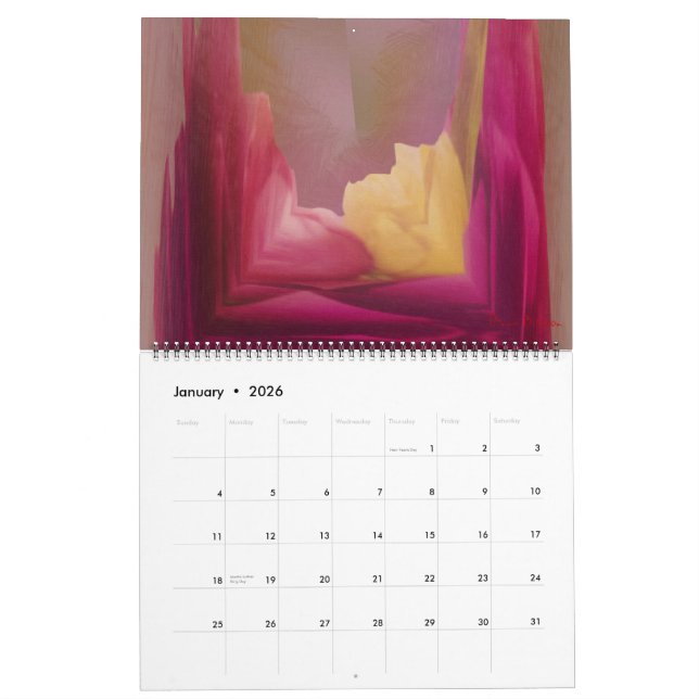 The Year In Roses Calendar (Jan 2026)