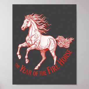 The Year Of The Fire Horse 2026 Celebration Poster